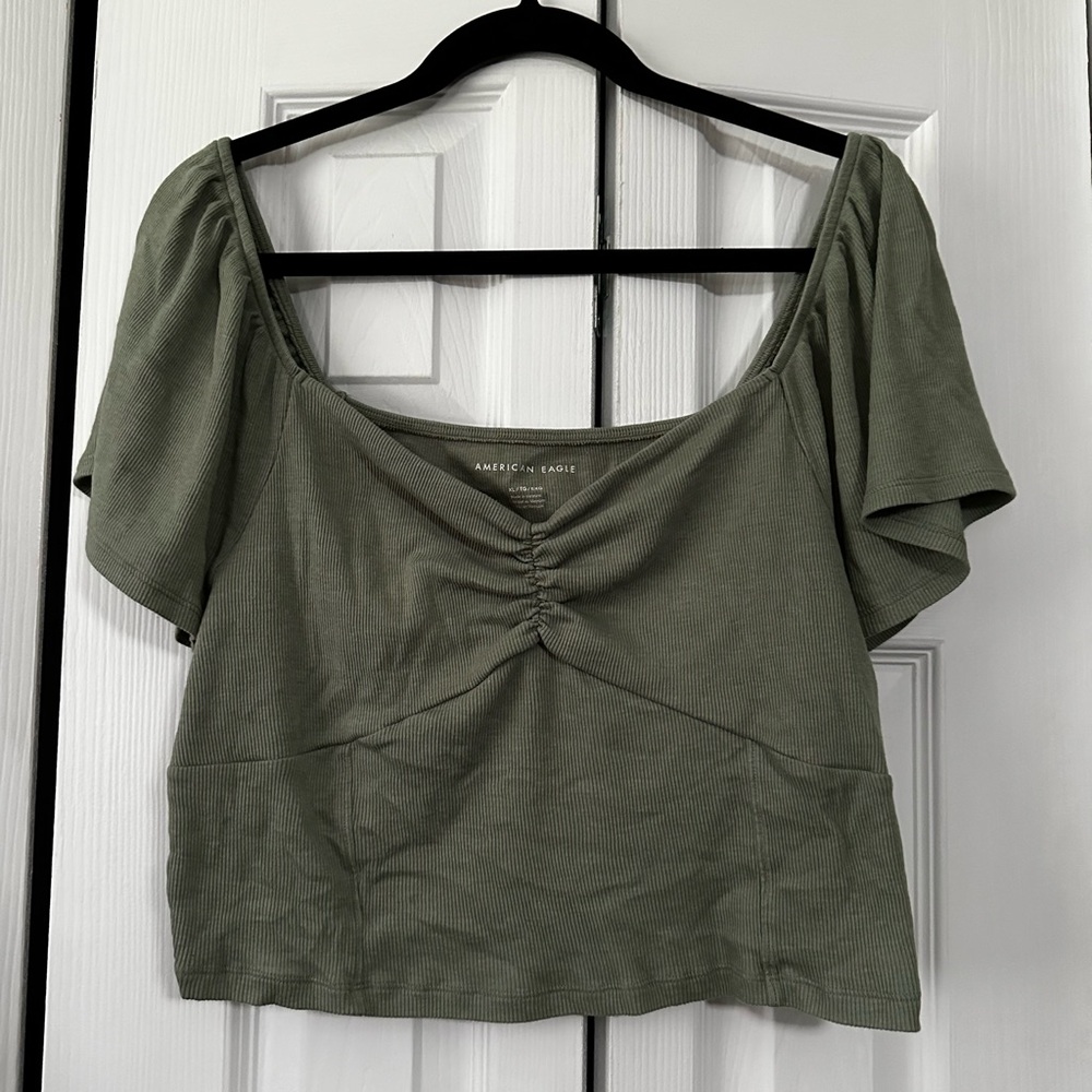 American Eagle Outfitters Green Women's Crop Top